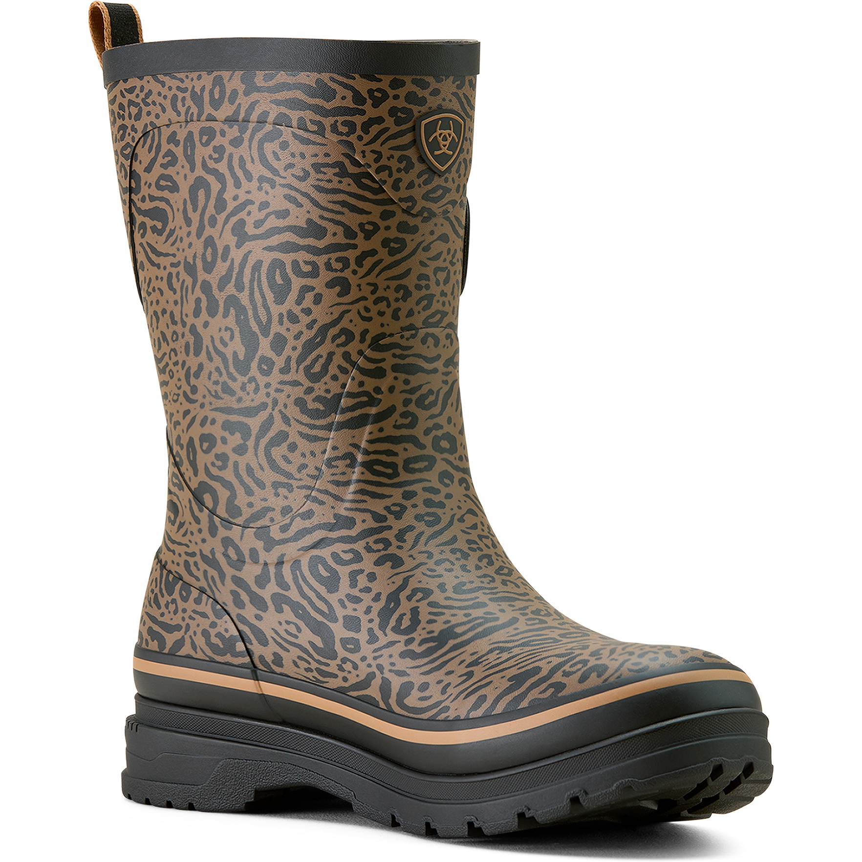 2026 Ariat Womens Kelmarsh Mid Rubber Boot 10063923 - Ocelot Print